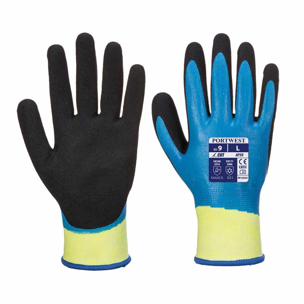 AP50 Aqua Safety gloves by Portwest in Blue