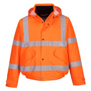 Portwest S463 Hi Vis Bomber Jacket Orange Front