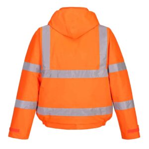 Portwest S463 Hi Vis Bomber Jacket Orange Back