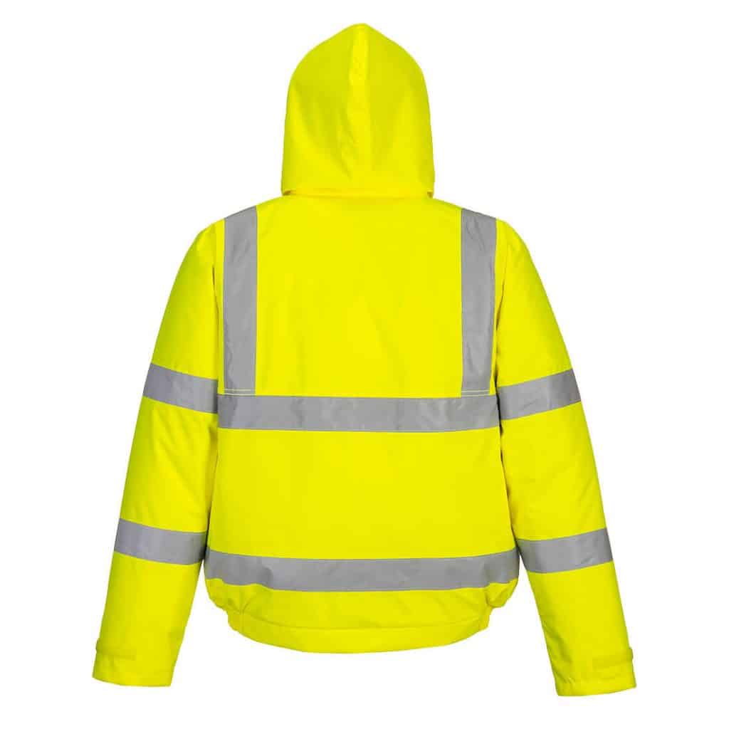 Portwest S463 Hi Vis Bomber Jacket Yellow Back