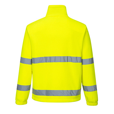 Portwest F250 Fleece Hi Vis Yellow Back