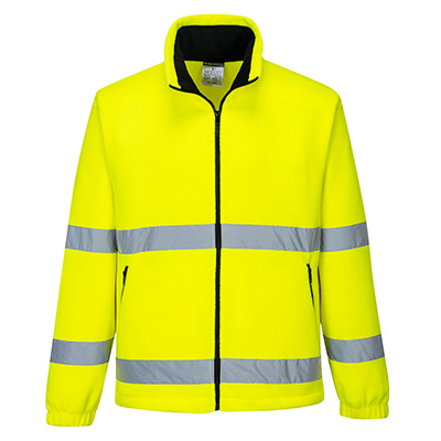 Portwest F250 Fleece Hi Vis Yellow Front