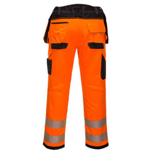 Portwest PW306 Holster Trouser Black and Orange Back