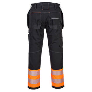 Portwest PW307 Holster Trouser Black and Orange Back