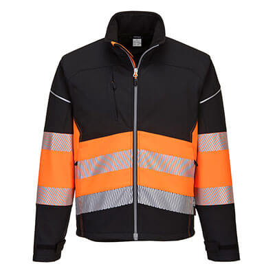 Portwest PW375 Jacket Orange and Black Front