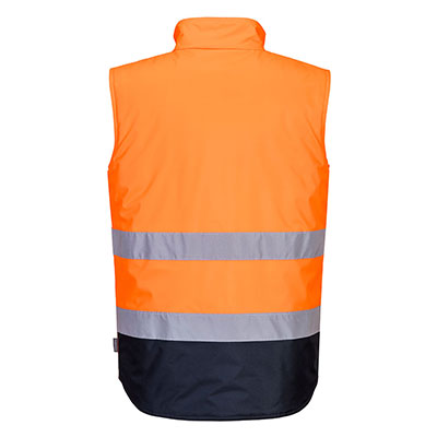 Portwest S267 Bodywarmer Hi Vis Orange Back