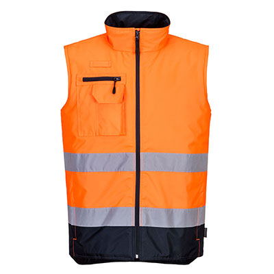 Portwest S267 Bodywarmer Hi Vis orange front