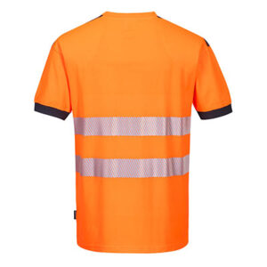 Portwest T181 Crew Neck Orange T Shirt Back