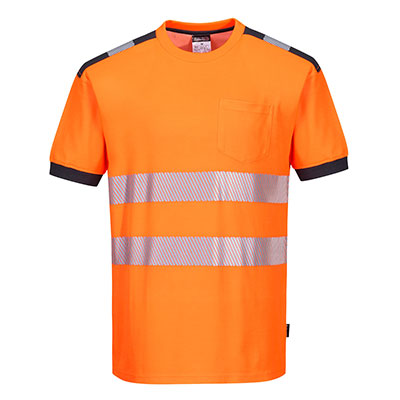 Portwest T181 Crew Neck Orange T Shirt Front