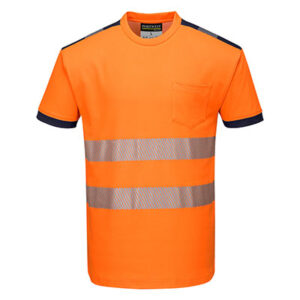 Portwest T181 Crew Neck Orange T Shirt Front