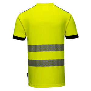 Portwest T181 Crew Neck Yellow T Shirt Back