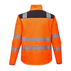 Portwest T402 Softshell Hi Vis Orange back