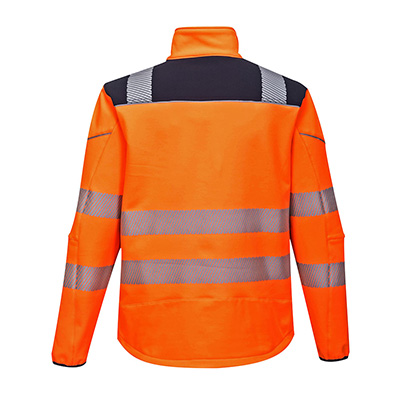 Portwest T402 Softshell Hi Vis Orange Back