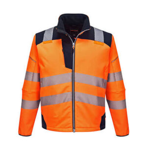 Portwest T402 Softshell Hi Vis Orange front