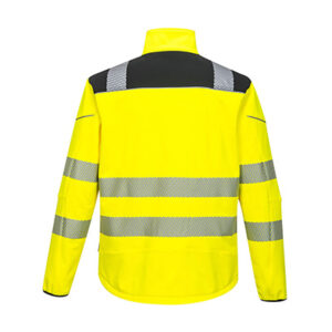 Portwest T402 Softshell Hi Vis Yellow back