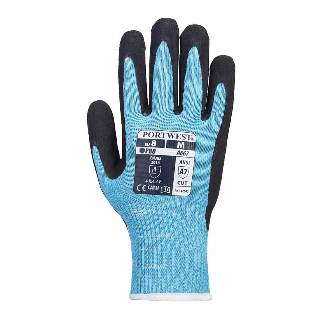 A667 Claymore AHR Cut Gloves in Blue