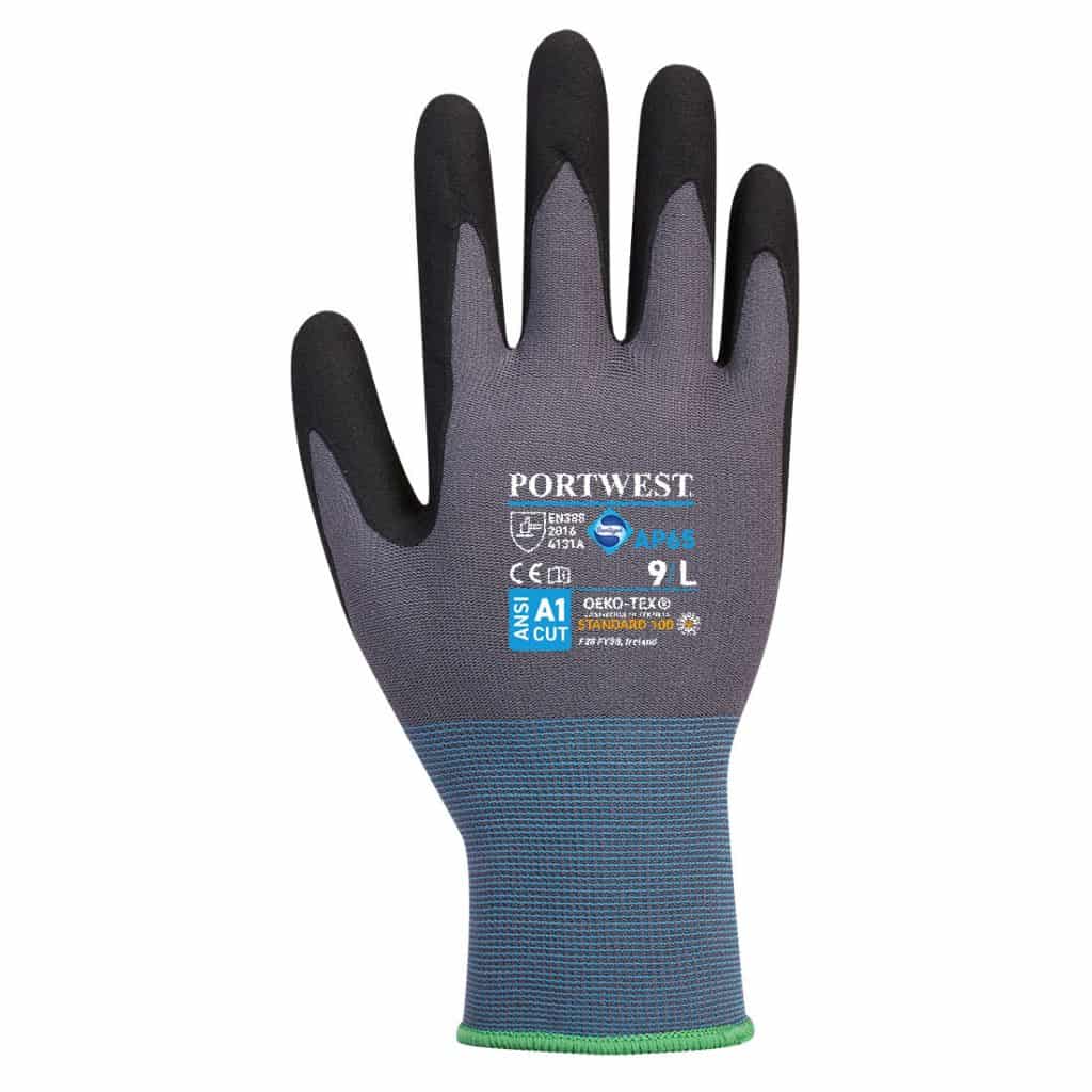 AP65 NPR Pro Nitrile Foam by portwest in grey