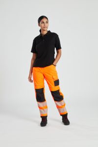 Portwest PW385 PW3 Women's Hi Vis Work Trouser - Orange Hi vis womens work trouser