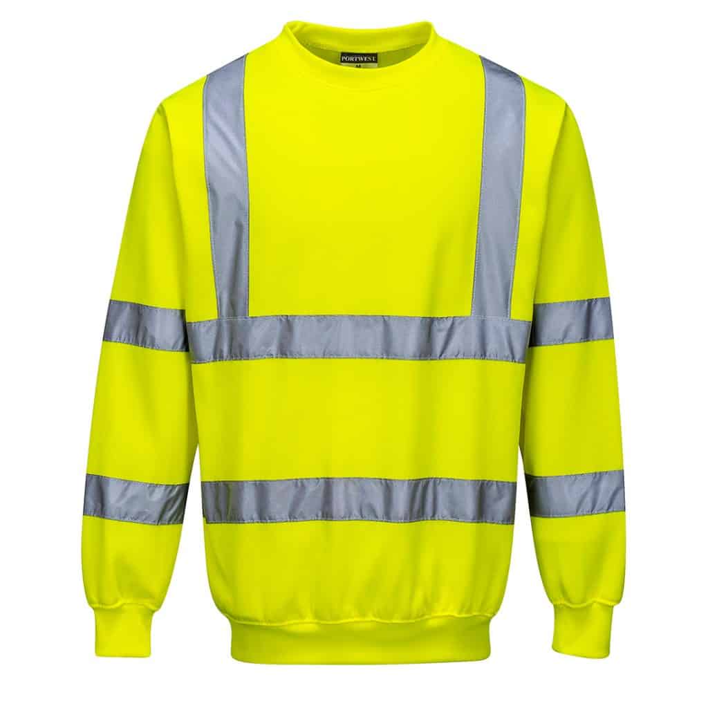 Portwest B303 - Hi-Vis Sweatshirt Yellow Front