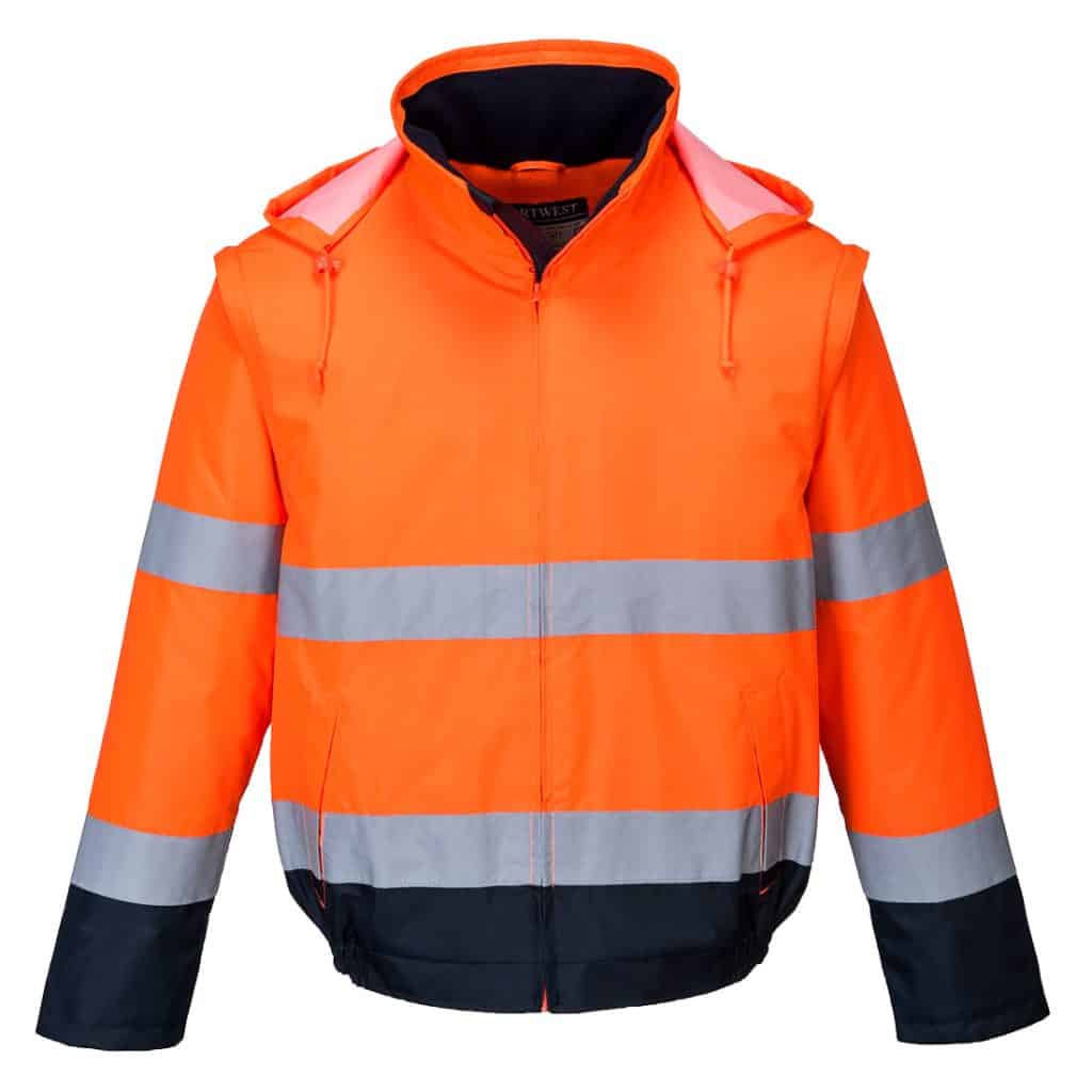 C464 Essential 2-in-1 Jacket Orange front