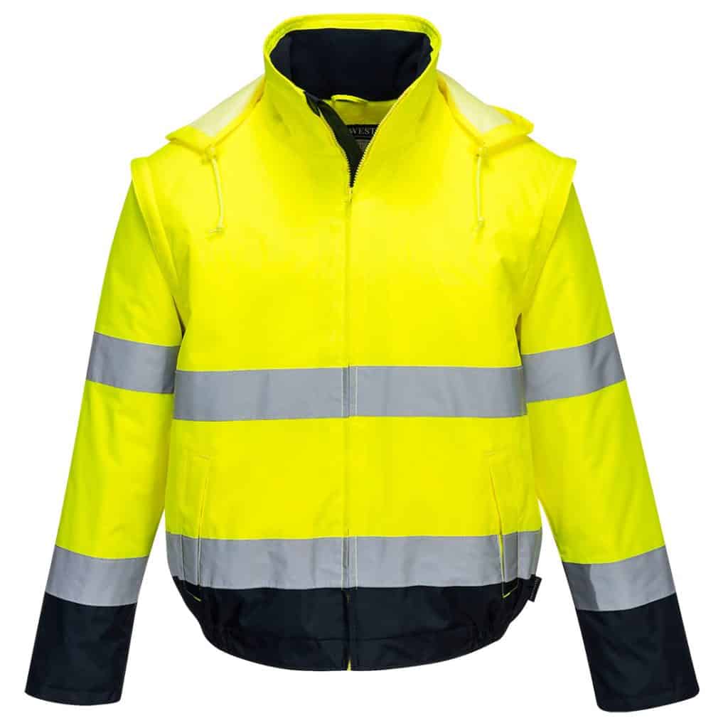 Portwest C464 Essential 2-in-1 Jacket Yellow front