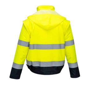 C464 Essential 2-in-1 Jacket Yellow Back