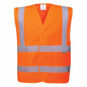 Portwest C470 Hi-Vis Two Band & Brace Vest Orange front