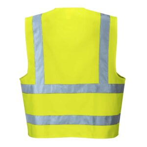 Portwest C470 Hi-Vis Two Band & Brace Vest Yellow Back