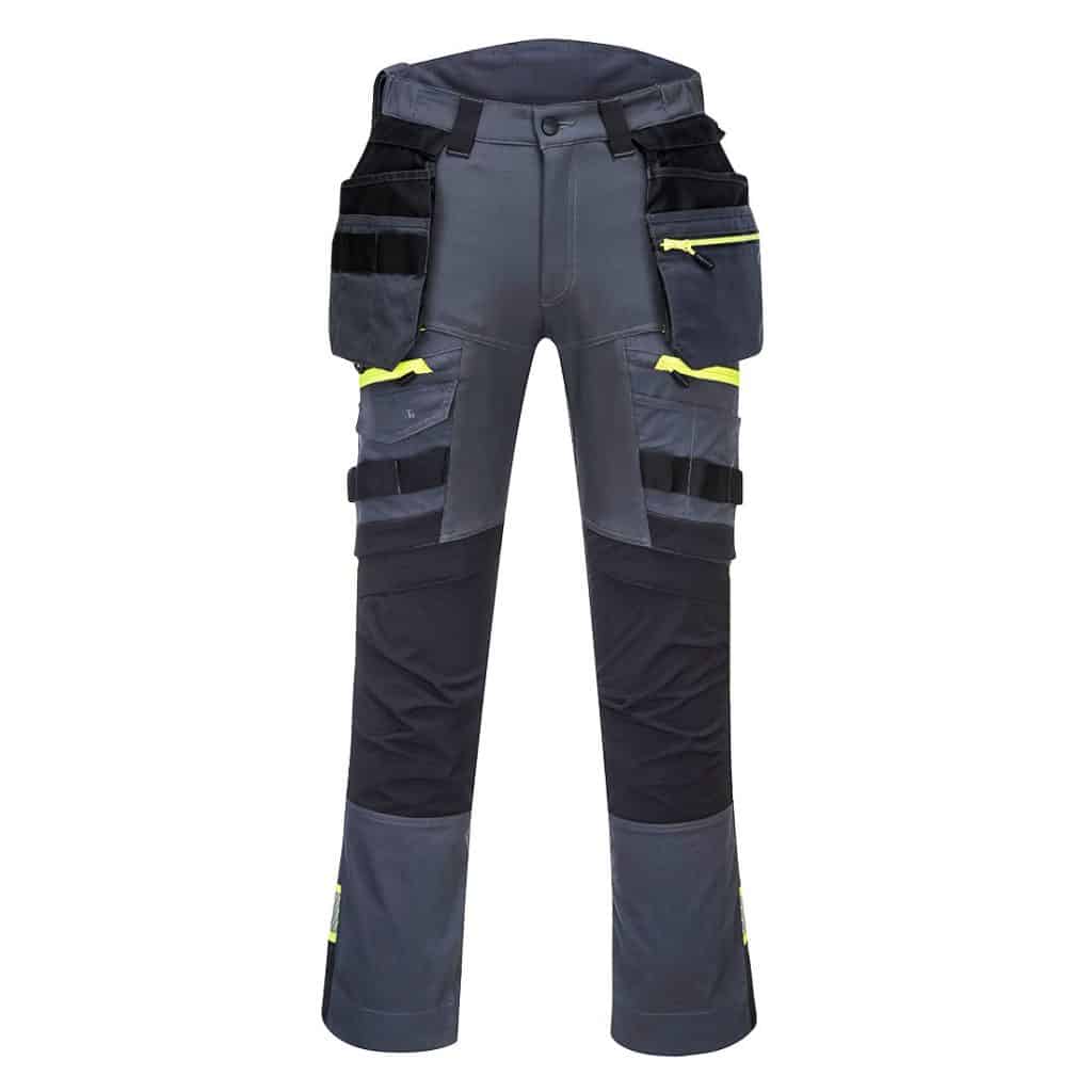 Portwest DX440 - DX4 Detachable Holster Pocket Trouser Grey Front