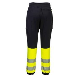 KX341 KX3 Hi-Vis Flexi Trouser By Portwest Yellow Back