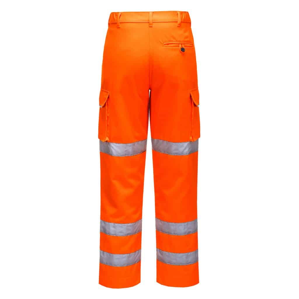 Portwest LW71 Orange Trousers Back