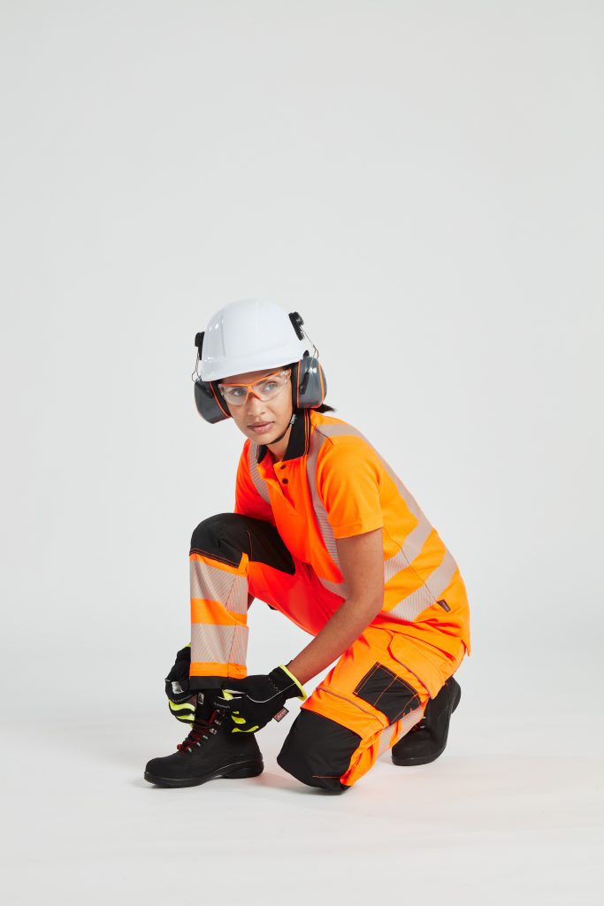 Portwest PW385 PW3 Women's Hi Vis Work Trouser - Orange womens hi vis work trousers