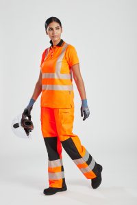 Portwest PW386 PW3 Women's Hi Vis Rain Trouser - Orange Hi Vis Womens Rain Trousers