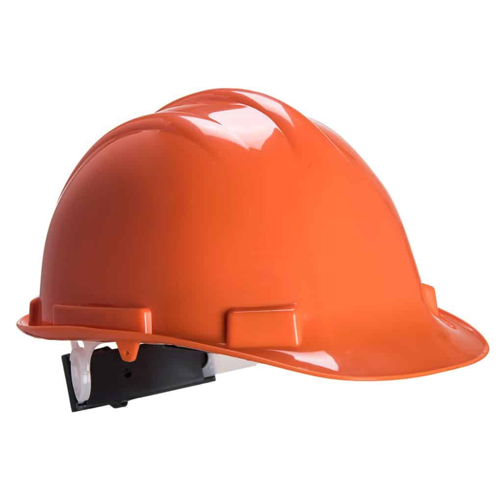 Portwest PS57 - Expertbase Safety Helmet Wheel Ratchet Orange Front