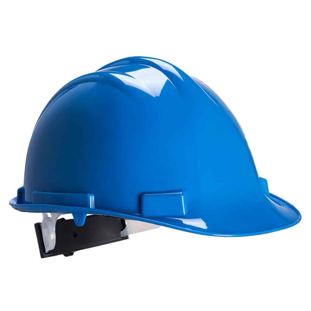 Portwest PS57 - Expertbase Safety Helmet Wheel Ratchet Blue Front