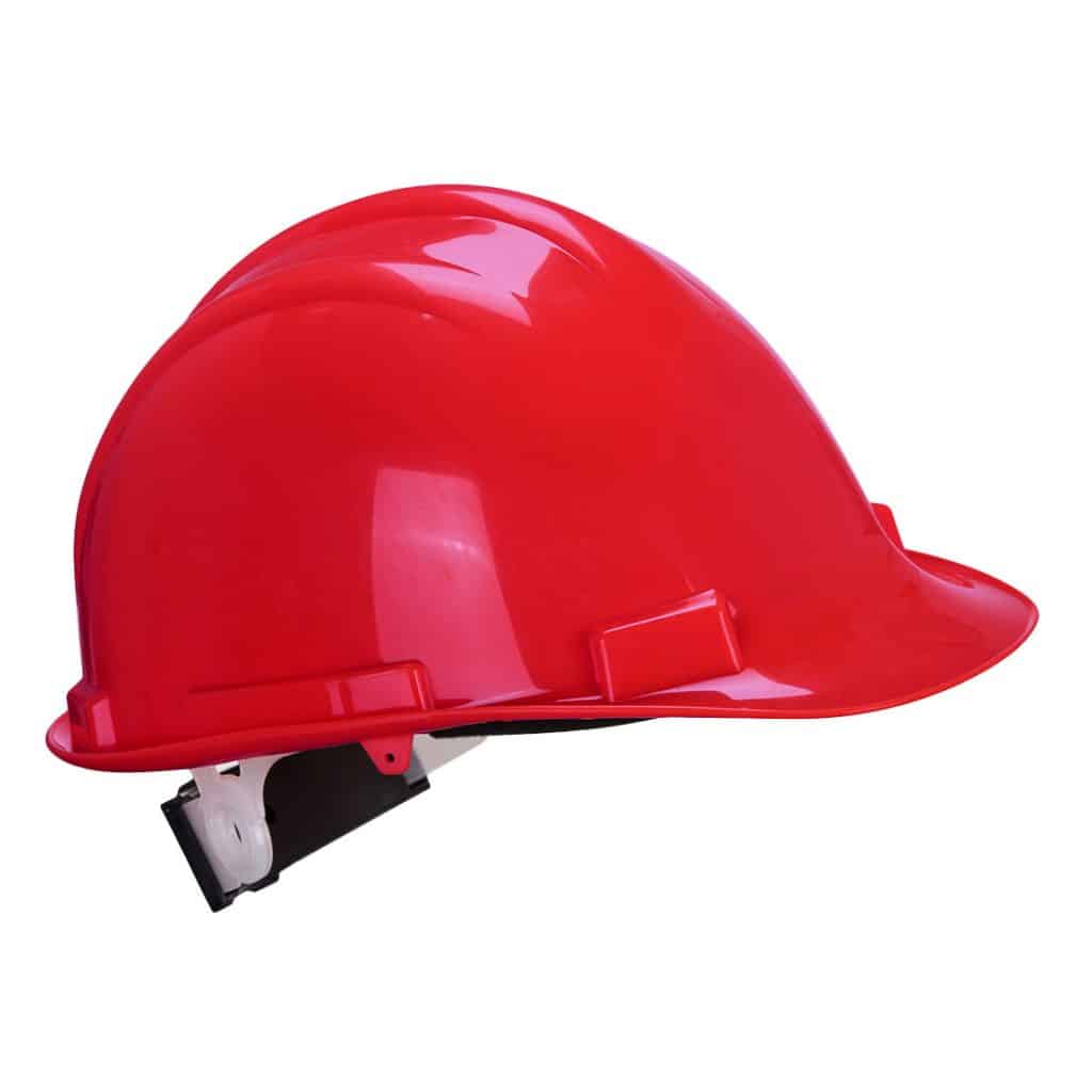 Portwest PS57 - Expertbase Safety Helmet Wheel Ratchet Red Front