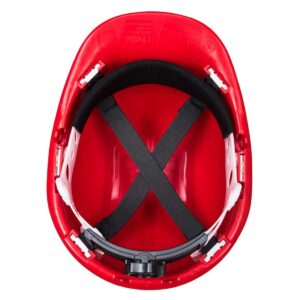 Portwest PS57 - Expertbase Safety Helmet Wheel Ratchet Red Inner