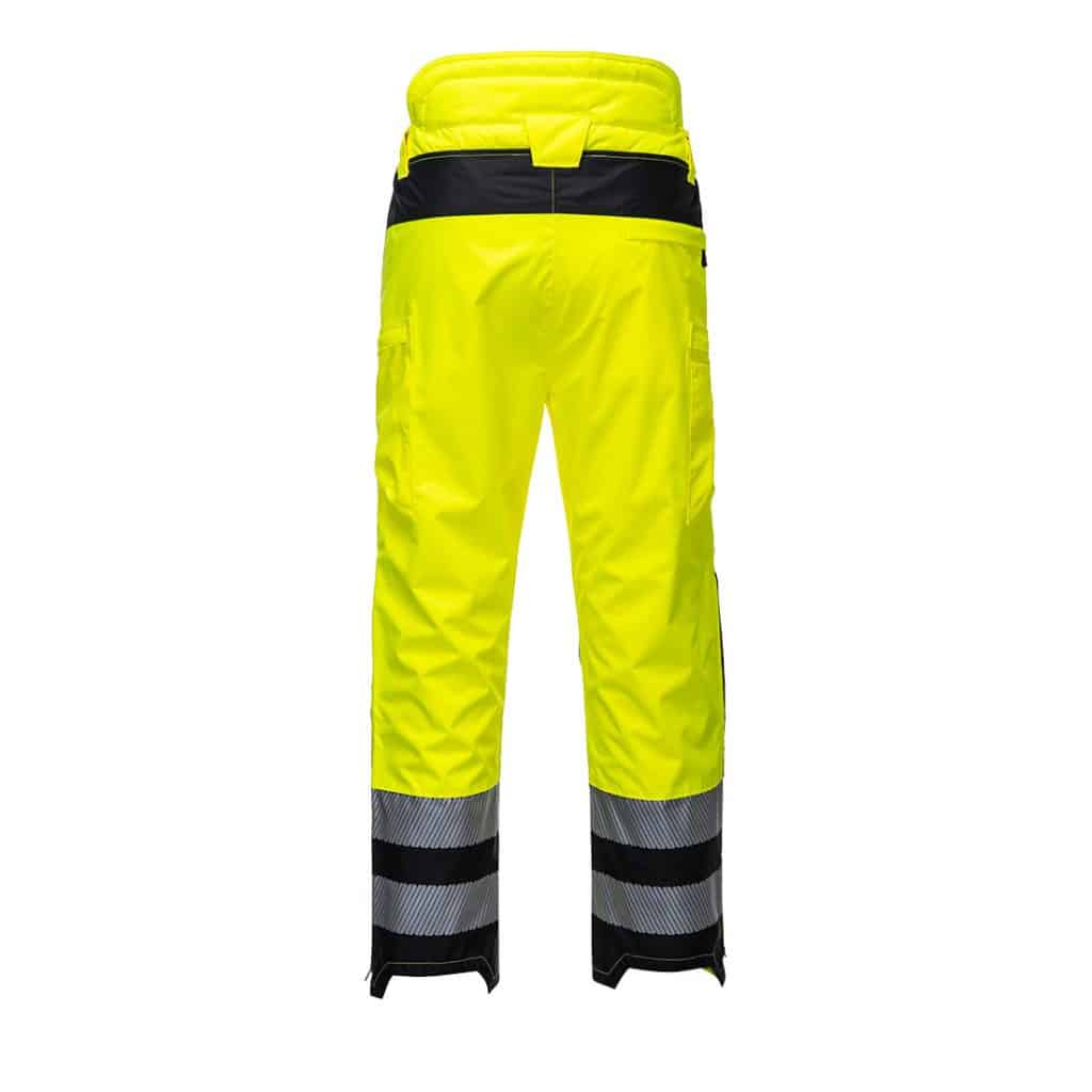 Portwest PW342 PW3 Hi-Vis Extreme Trouser Yellow Back