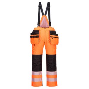 Portwest PW351 PW3 Hi-Vis Winter Trouser Orange Front