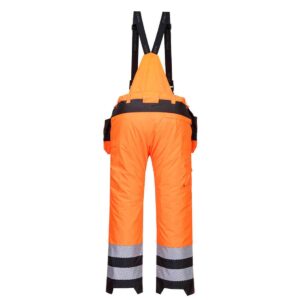 Portwest PW351 PW3 Hi-Vis Winter Trouser Orange Back