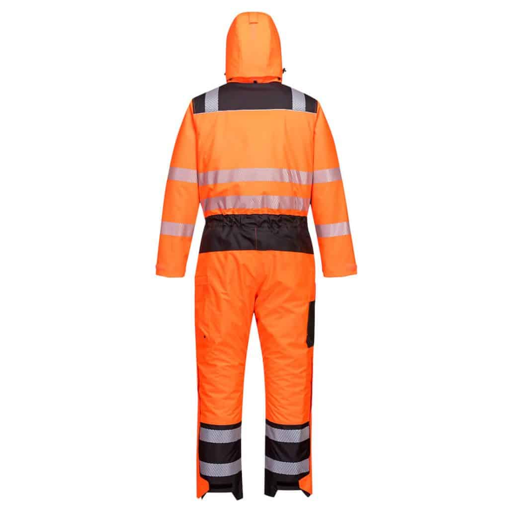 Portwest PW352 - PW3 Hi-Vis Winter Coverall Orange Back