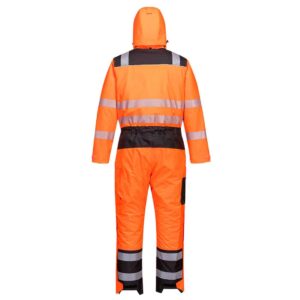 Portwest PW352 - PW3 Hi-Vis Winter Coverall Orange Back