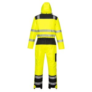 Portwest PW352 - PW3 Hi-Vis Winter Coverall Yellow Back