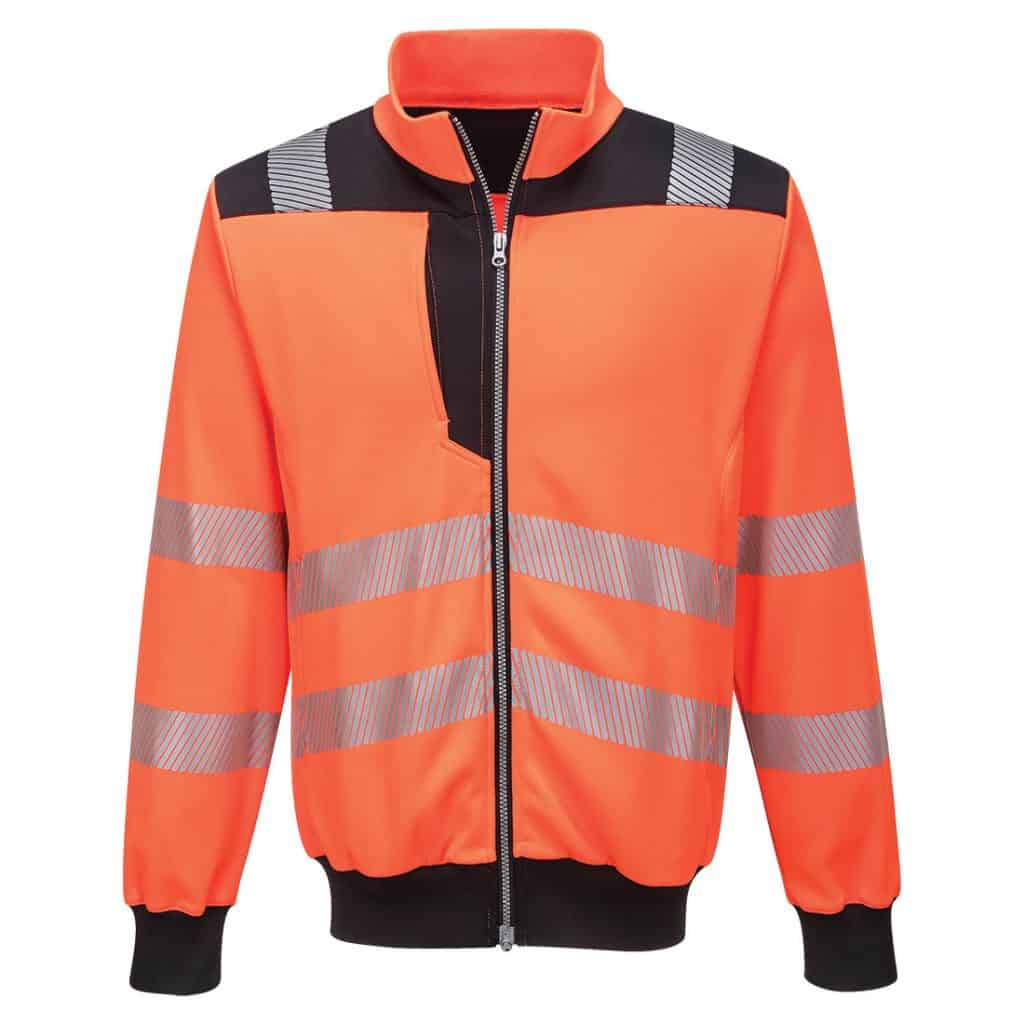 Portwest PW370 PW3 Hi-Vis Sweatshirt Orange Front