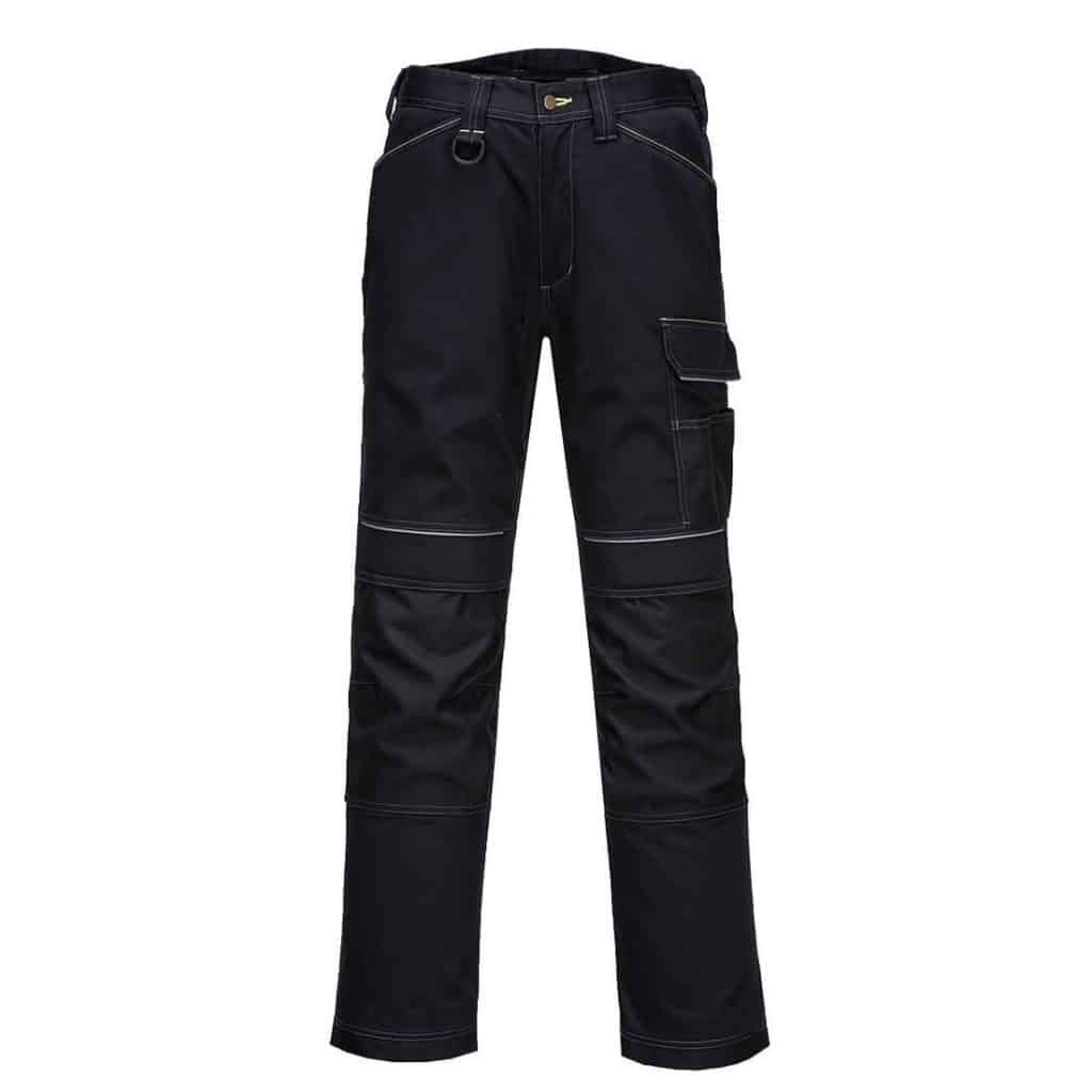 Portwest PW380 Black Work Trouser Front