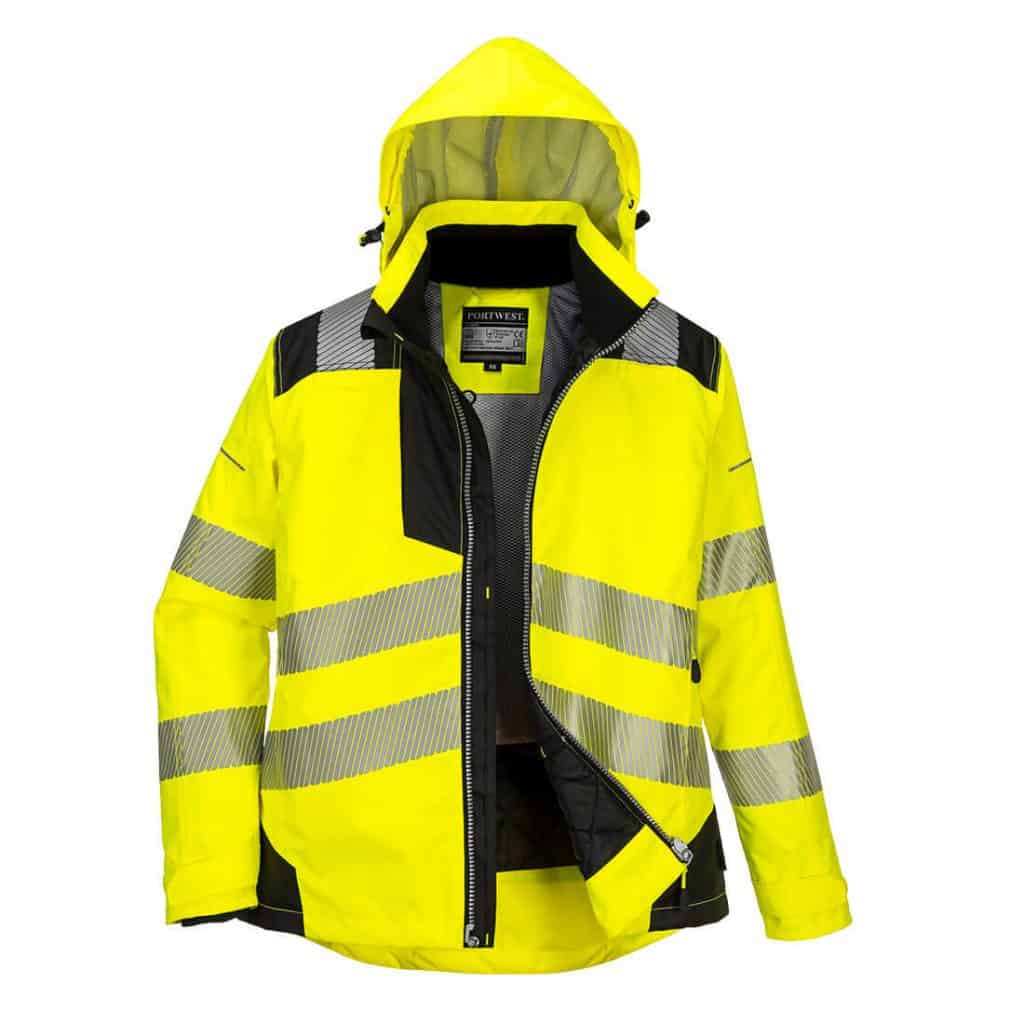 Portwest PW382 Jacket in Yellow Front