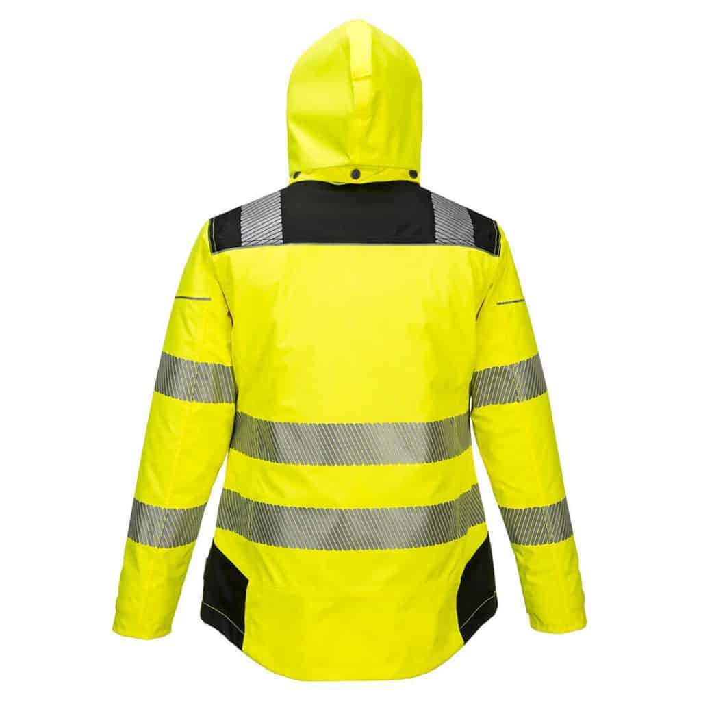 Portwest PW382 Jacket in Yellow Back