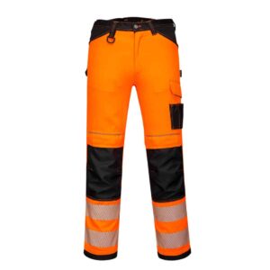 Portwest PW385 Trouser in Orange Front