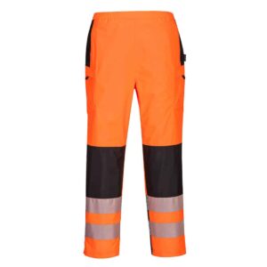 Portwest PW386 Orange womens waterproof Trouser Front