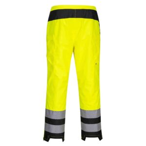 Portwest PW386 Yellow Trousers Back